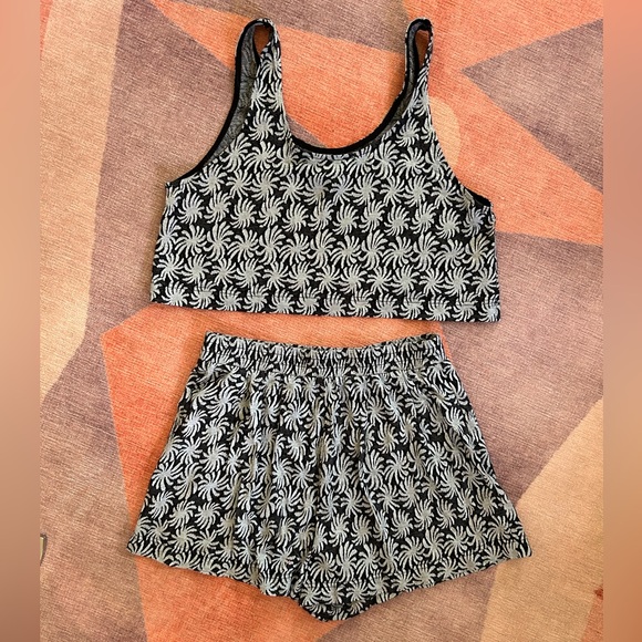 Ilana Kohn Pants - Ilana Kohn Black and White Patterned Jumpsuit